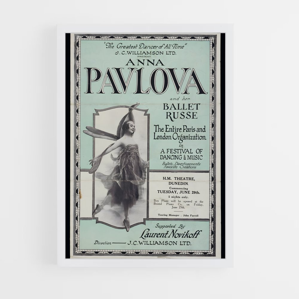 Poster Anna pavlova Royal – affiche Danse (vue 3)